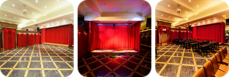 ステージ、スクリーン、スポットライト